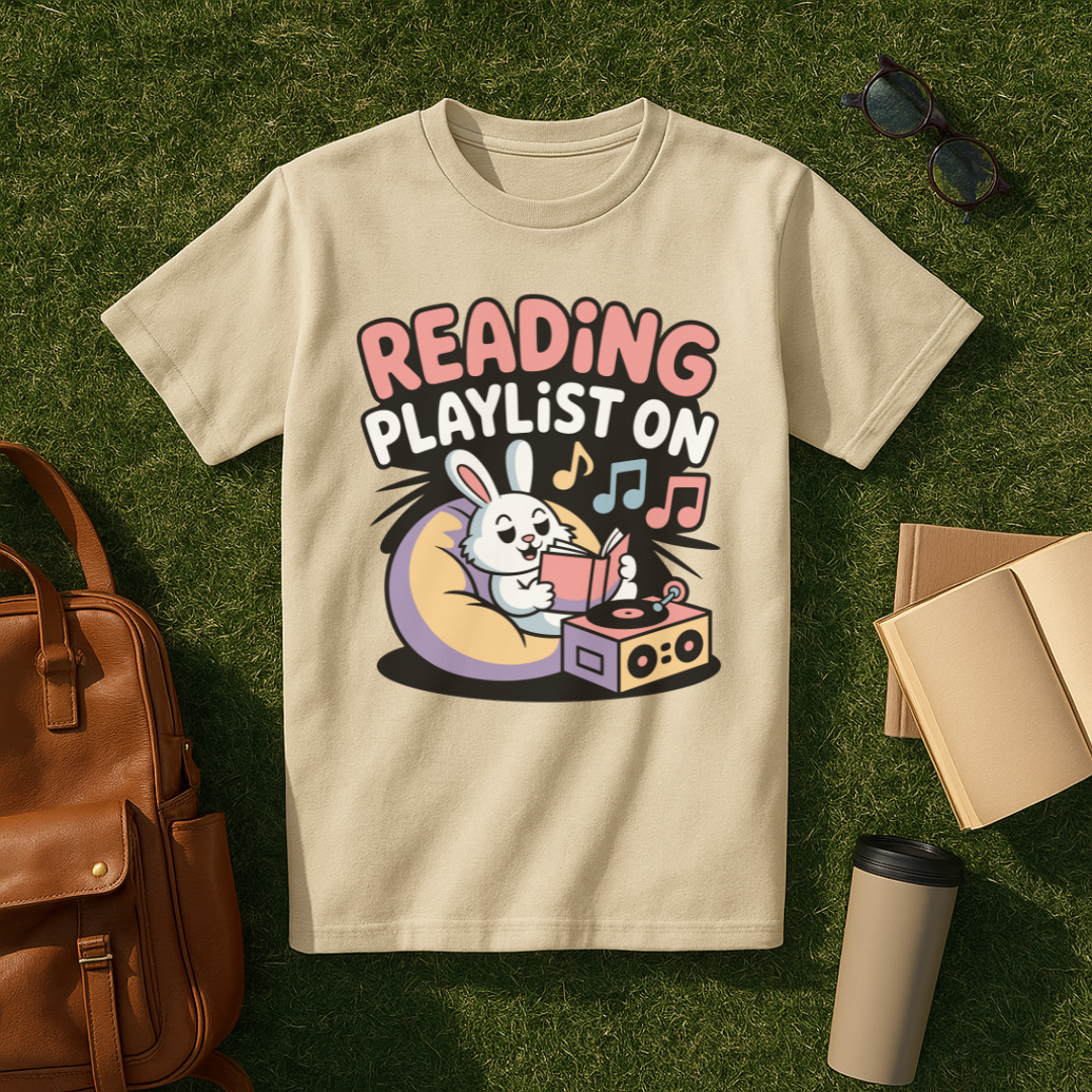 Reading Playlist On T-Shirt