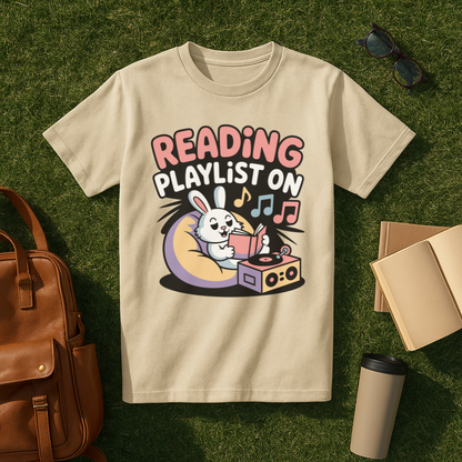 Reading Playlist On T-Shirt