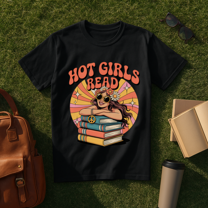 Retro Hot Girls Read T-Shirt