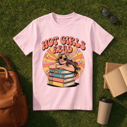 Retro Hot Girls Read T-Shirt