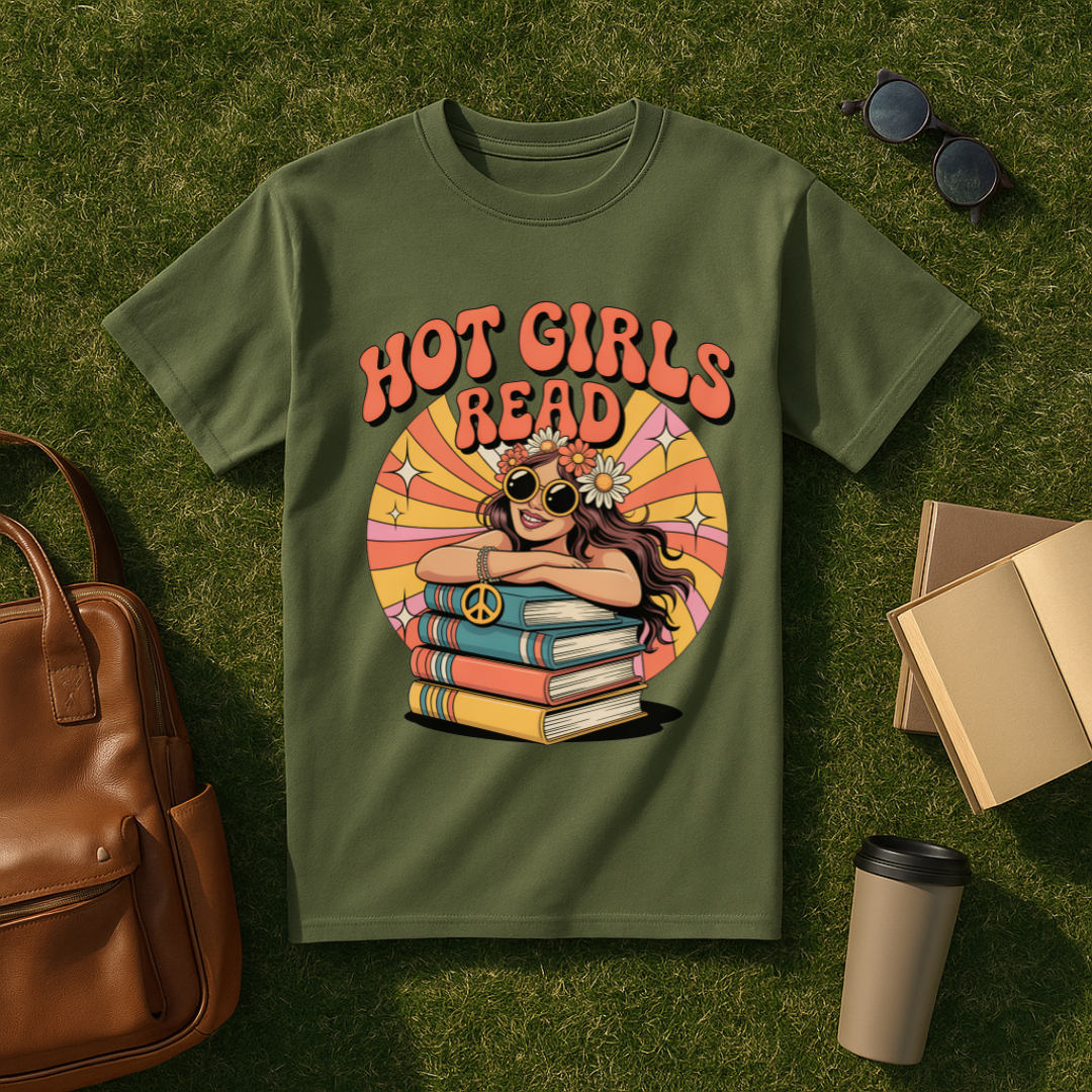 Retro Hot Girls Read T-Shirt