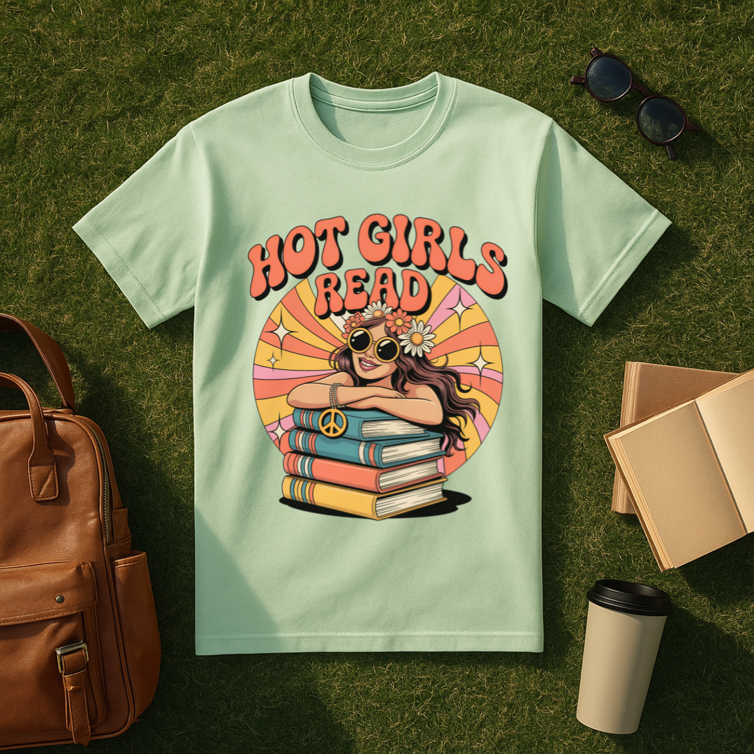 Retro Hot Girls Read T-Shirt