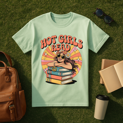 Retro Hot Girls Read T-Shirt