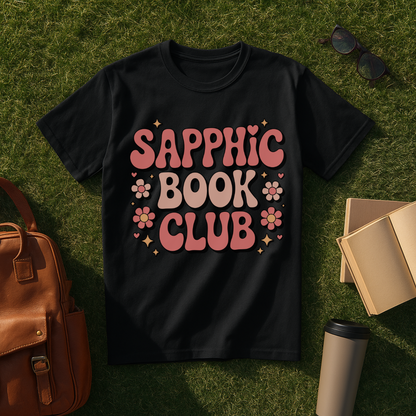 Sapphic Book Club Retro T-Shirt