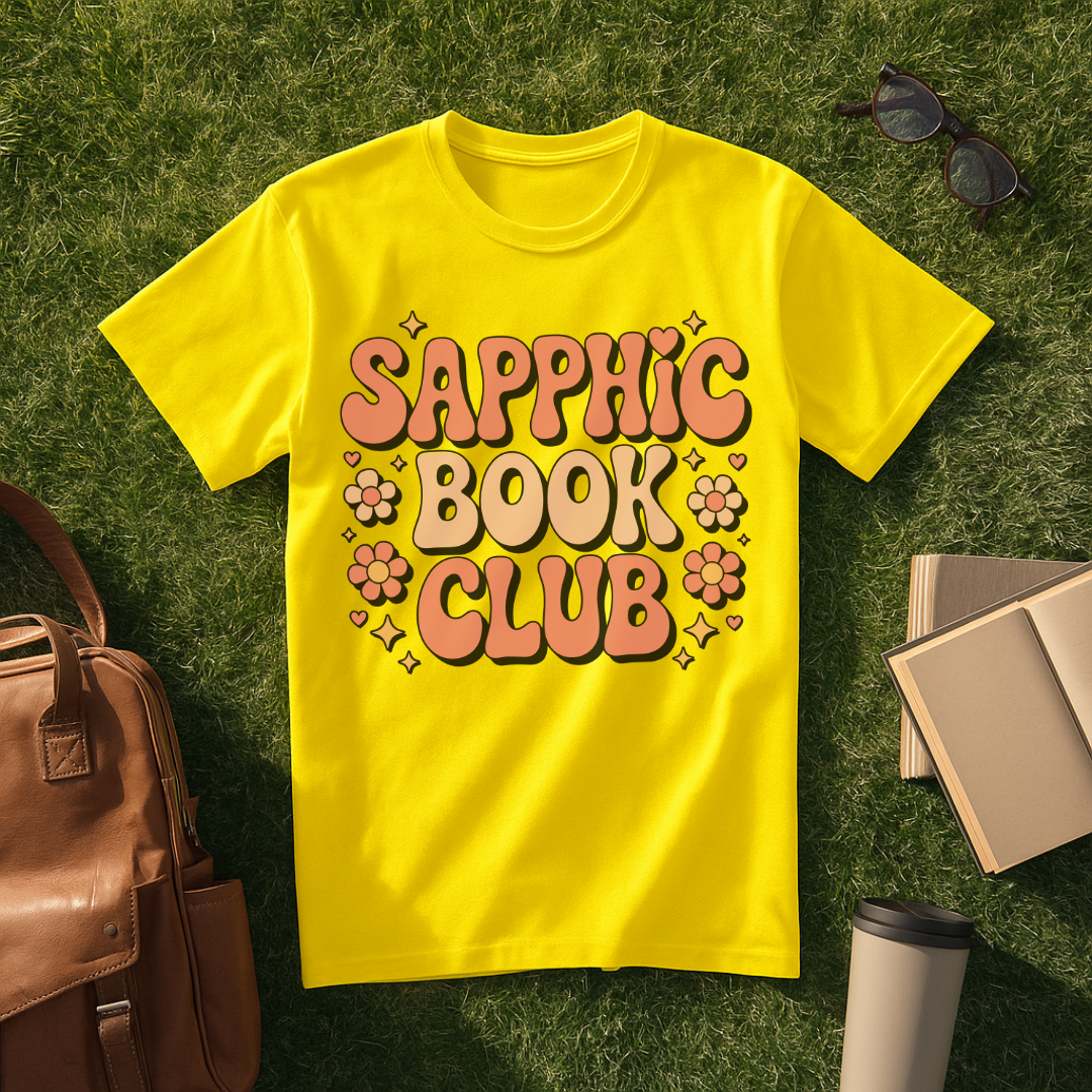 Sapphic Book Club Retro T-Shirt