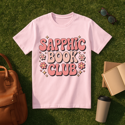 Sapphic Book Club Retro T-Shirt