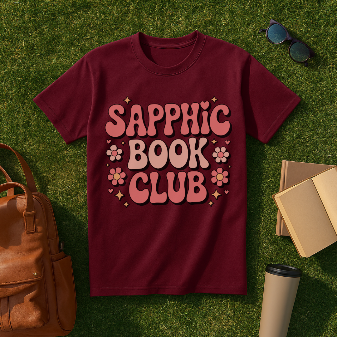 Sapphic Book Club Retro T-Shirt
