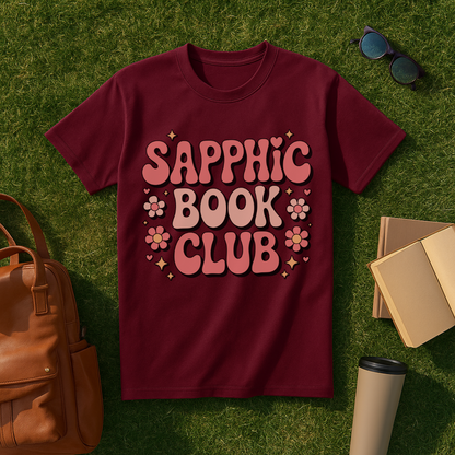 Sapphic Book Club Retro T-Shirt