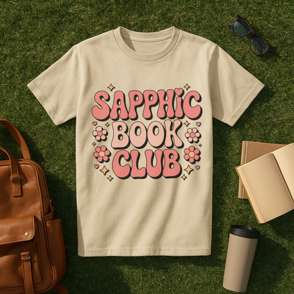 Sapphic Book Club Retro T-Shirt