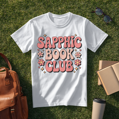 Sapphic Book Club Retro T-Shirt