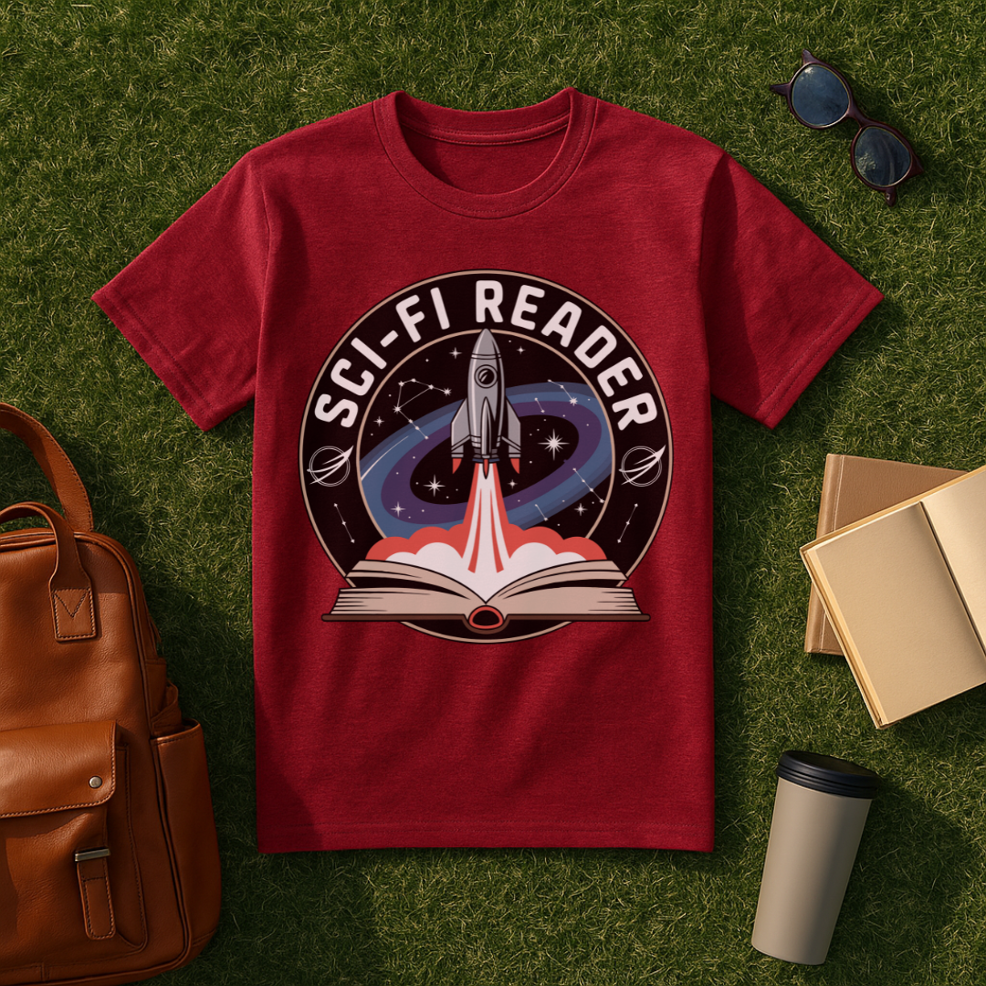 Sci-Fi Reader Badge T-Shirt