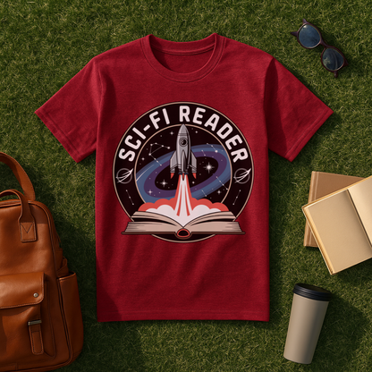 Sci-Fi Reader Badge T-Shirt