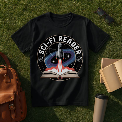 Sci-Fi Reader Badge T-Shirt