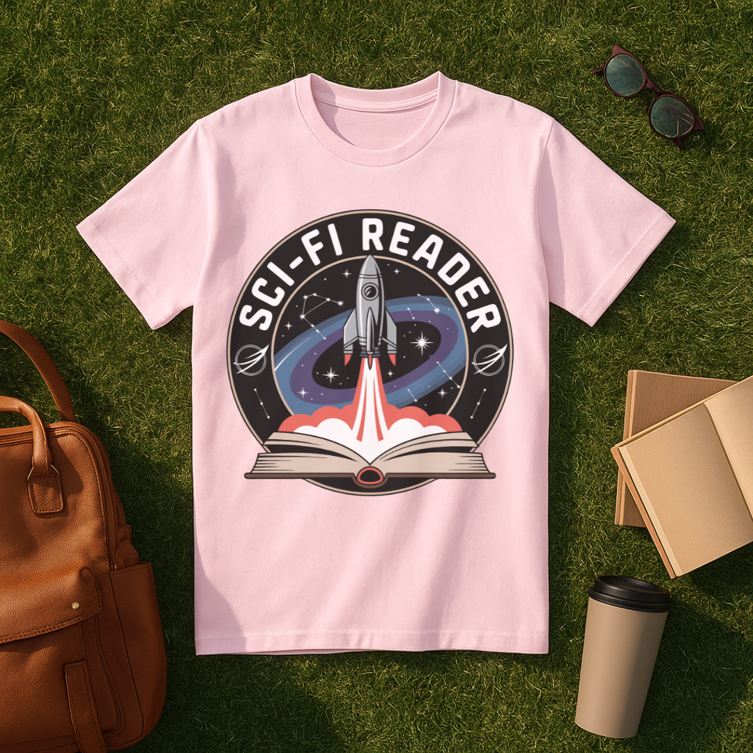 Sci-Fi Reader Badge T-Shirt