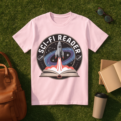 Sci-Fi Reader Badge T-Shirt