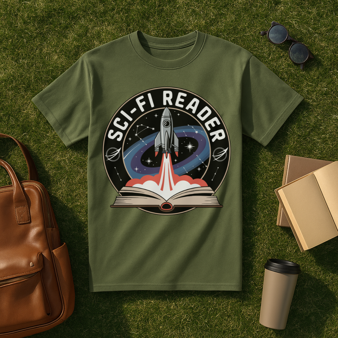 Sci-Fi Reader Badge T-Shirt