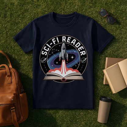 Sci-Fi Reader Badge T-Shirt
