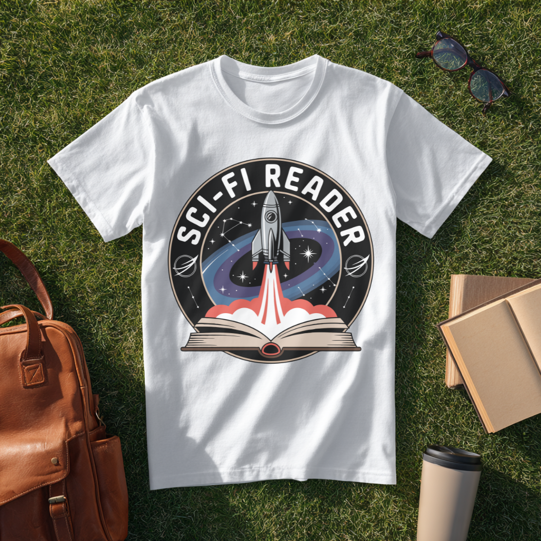 Sci-Fi Reader Badge T-Shirt