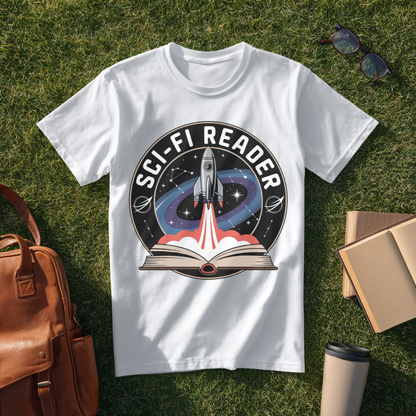 Sci-Fi Reader Badge T-Shirt