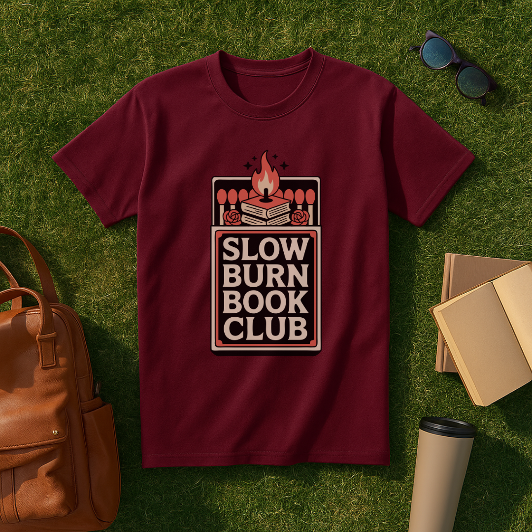 Slow Burn Book Club Match Box T-Shirt