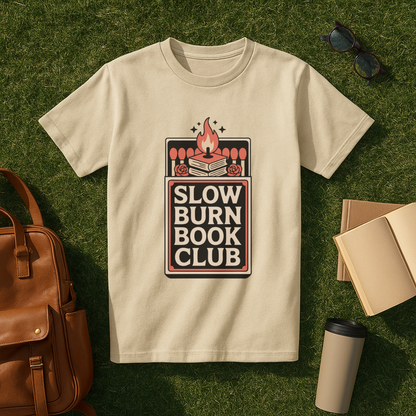 Slow Burn Book Club Match Box T-Shirt