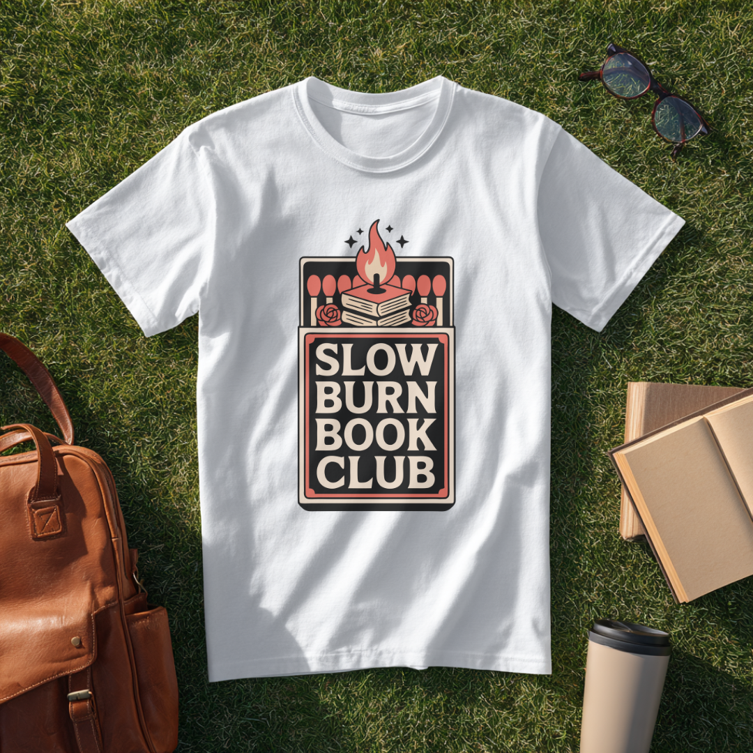 Slow Burn Book Club Match Box T-Shirt