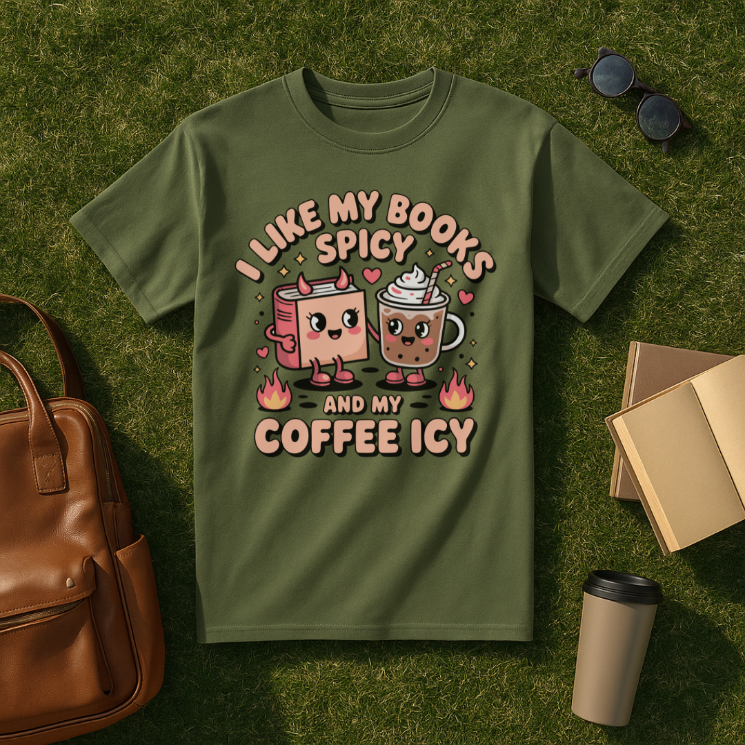 Spicy Books Kawaii T-Shirt