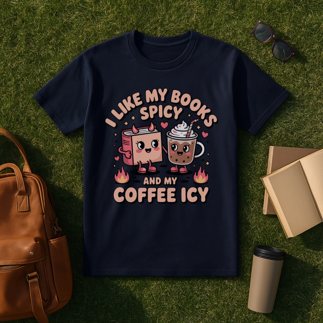 Spicy Books Kawaii T-Shirt