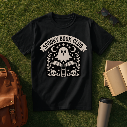 Spooky Book Ghost T-Shirt