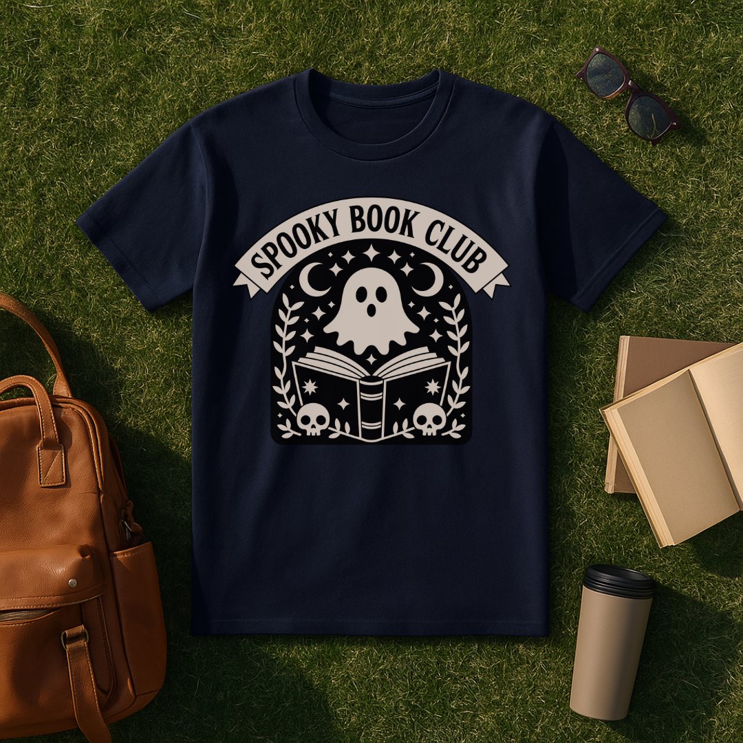 Spooky Book Ghost T-Shirt