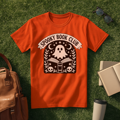Spooky Book Ghost T-Shirt