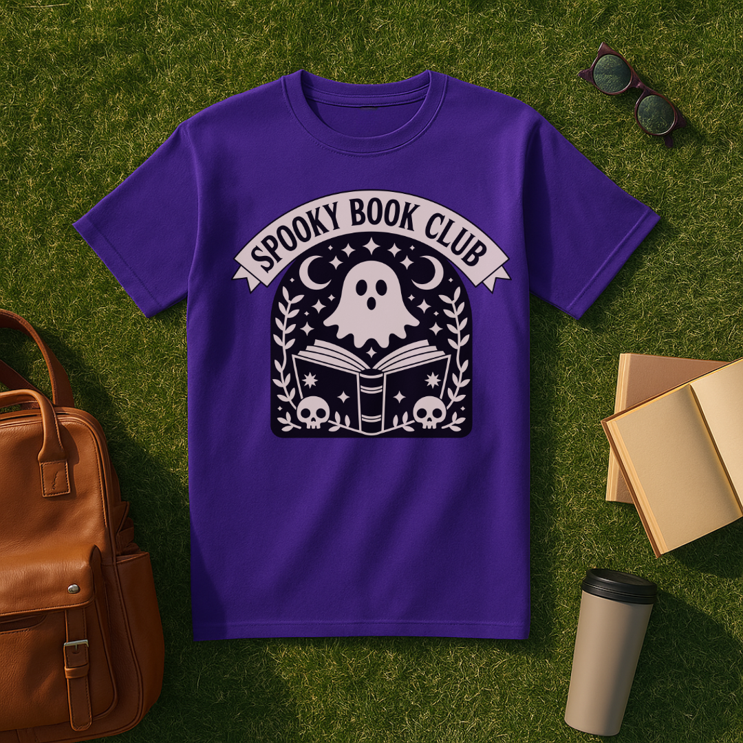 Spooky Book Ghost T-Shirt