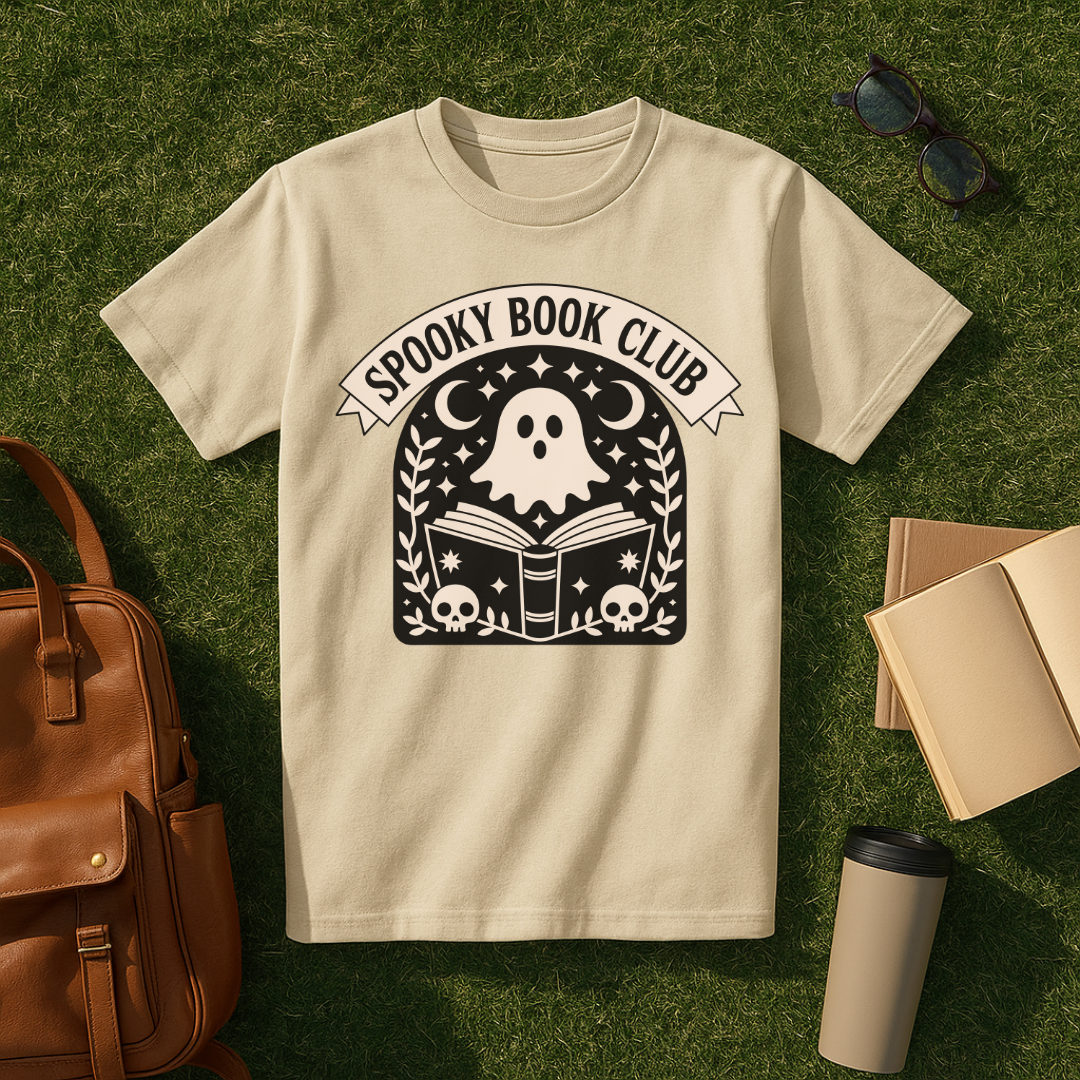 Spooky Book Ghost T-Shirt