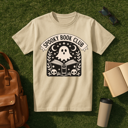 Spooky Book Ghost T-Shirt