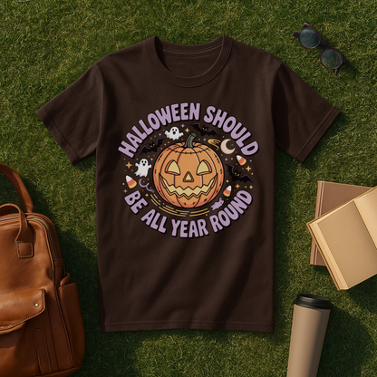 Spooky Pumpkin Halloween T-Shirt
