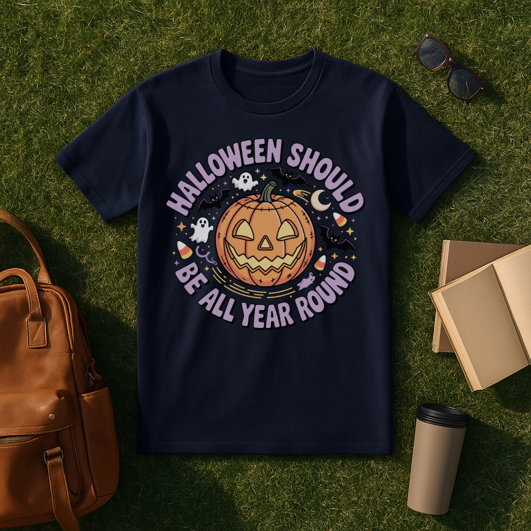 Spooky Pumpkin Halloween T-Shirt