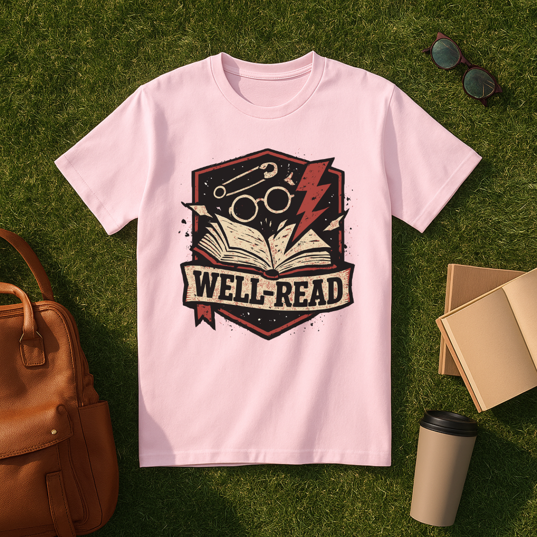 Well-Read Badge T-Shirt
