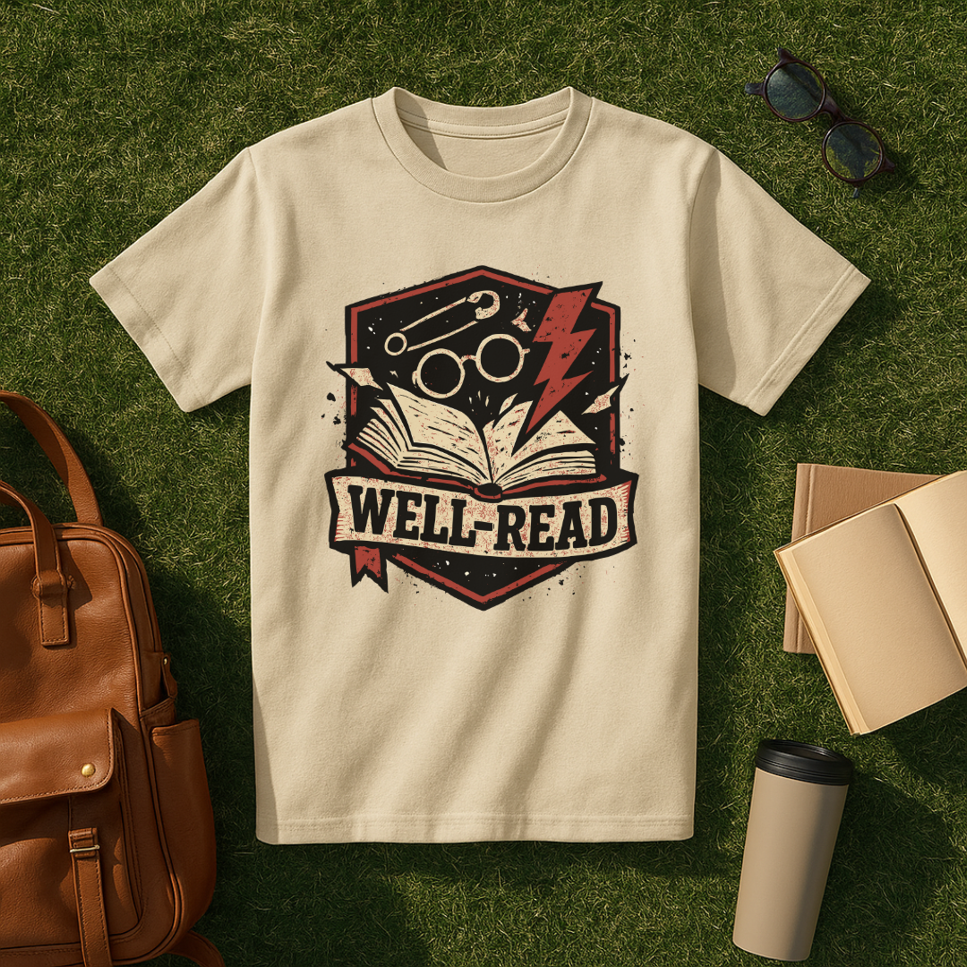 Well-Read Badge T-Shirt