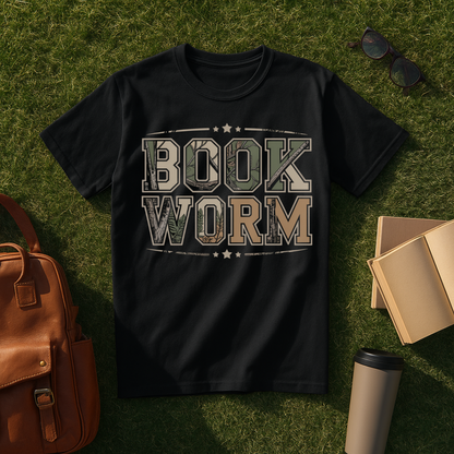 Woodland Camo Bookworm T-Shirt