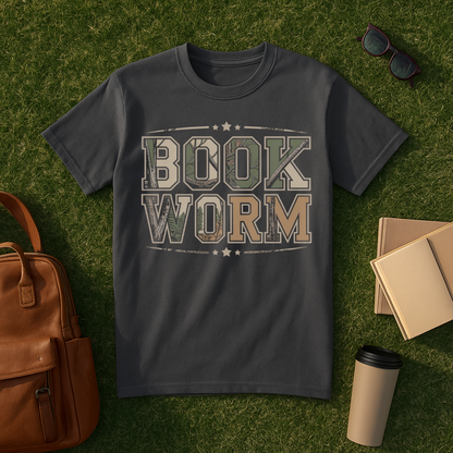 Woodland Camo Bookworm T-Shirt