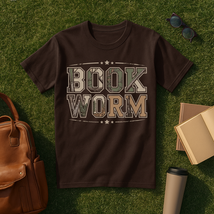 Woodland Camo Bookworm T-Shirt